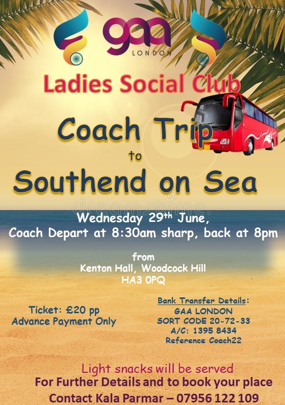 GAA Ladies Social Club to Southend on Sea
