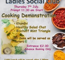 GAA Ladies Social Club – Cooking Demonstration