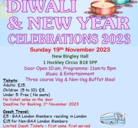 GAKM Diwali Gathering With Coach Travel – 19-11-23