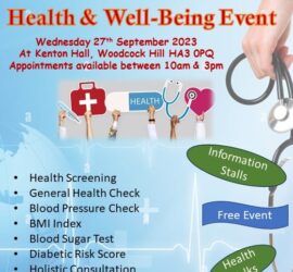NHS Health & Well-Being Event – Wed 27th Sept 2023