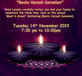 GAA London Hindu New Year Tuesday 14th November 2023
